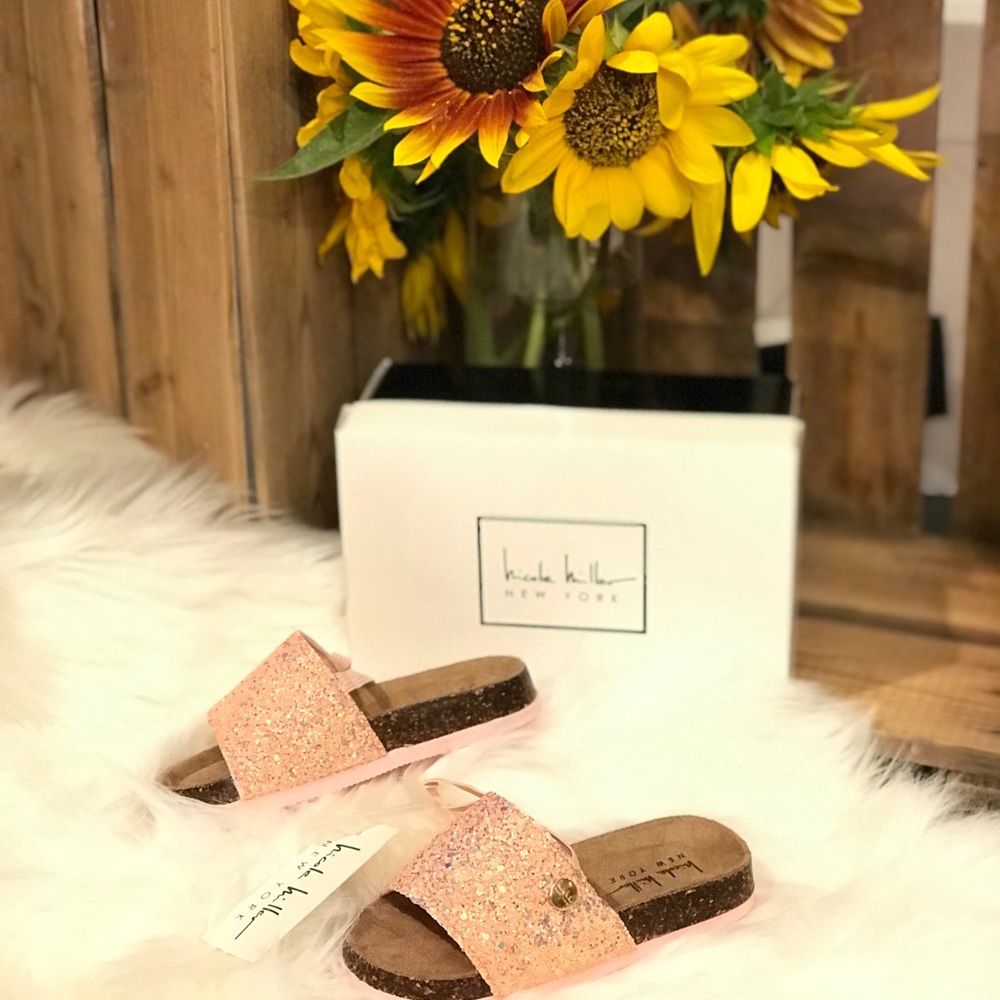 Nicole Miller pink sandals